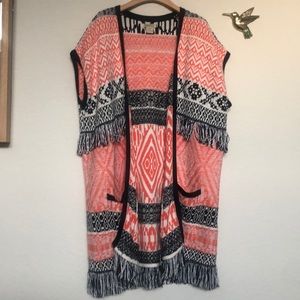 Lucky Brand Tassels Vest XS/S